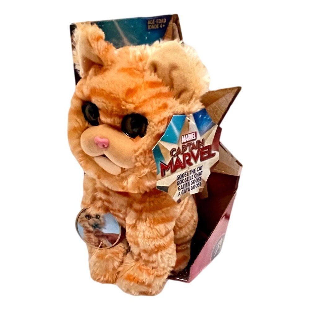 Hasbro‎ Goose The Cat Plush 10 in Captain Marvel Flerken Tongue New In Box